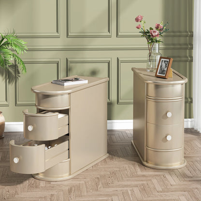 Table d'appoint Manon — bois massif, ronde
