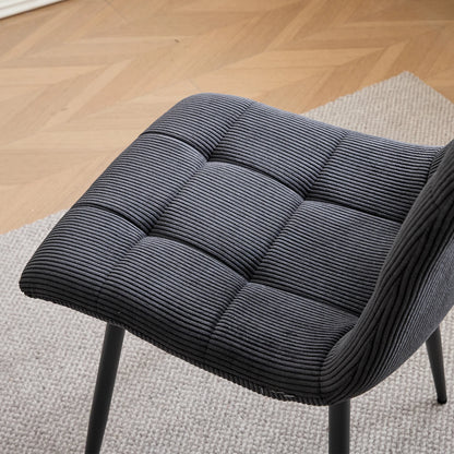 Chaise Perrine — velours, métal, design contemporain, lot de 6