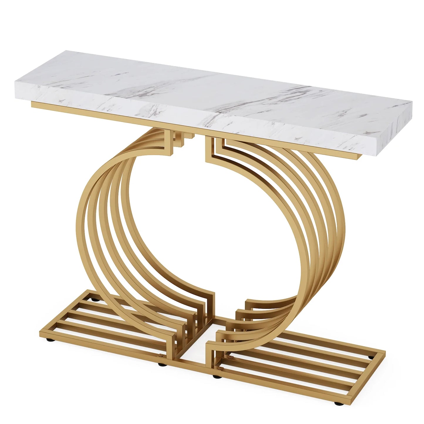 Console Maxime — finition dorée, design contemporain