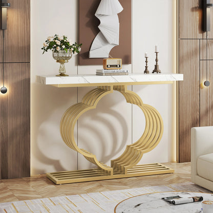 Console Maxime — finition dorée, design contemporain