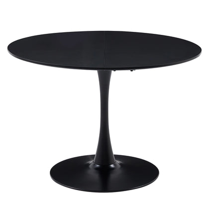 Table de salle à manger Arthur — finition blanche, design contemporain, ronde