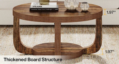 Table basse Chloé — bois, design contemporain, rangement intégré, 2 niveaux