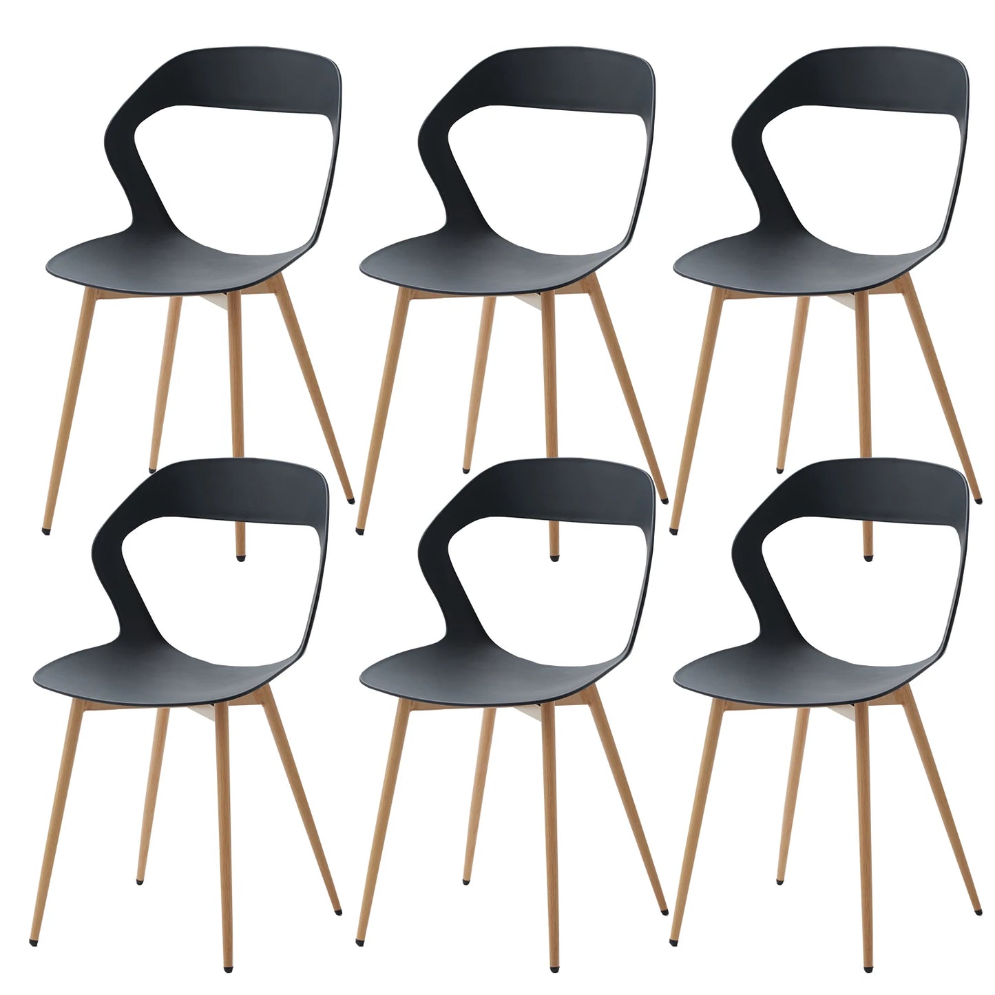 Chaise Bastien — finition blanche, style nordique