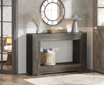 Console Edmond — métal, style industriel, rangement intégré