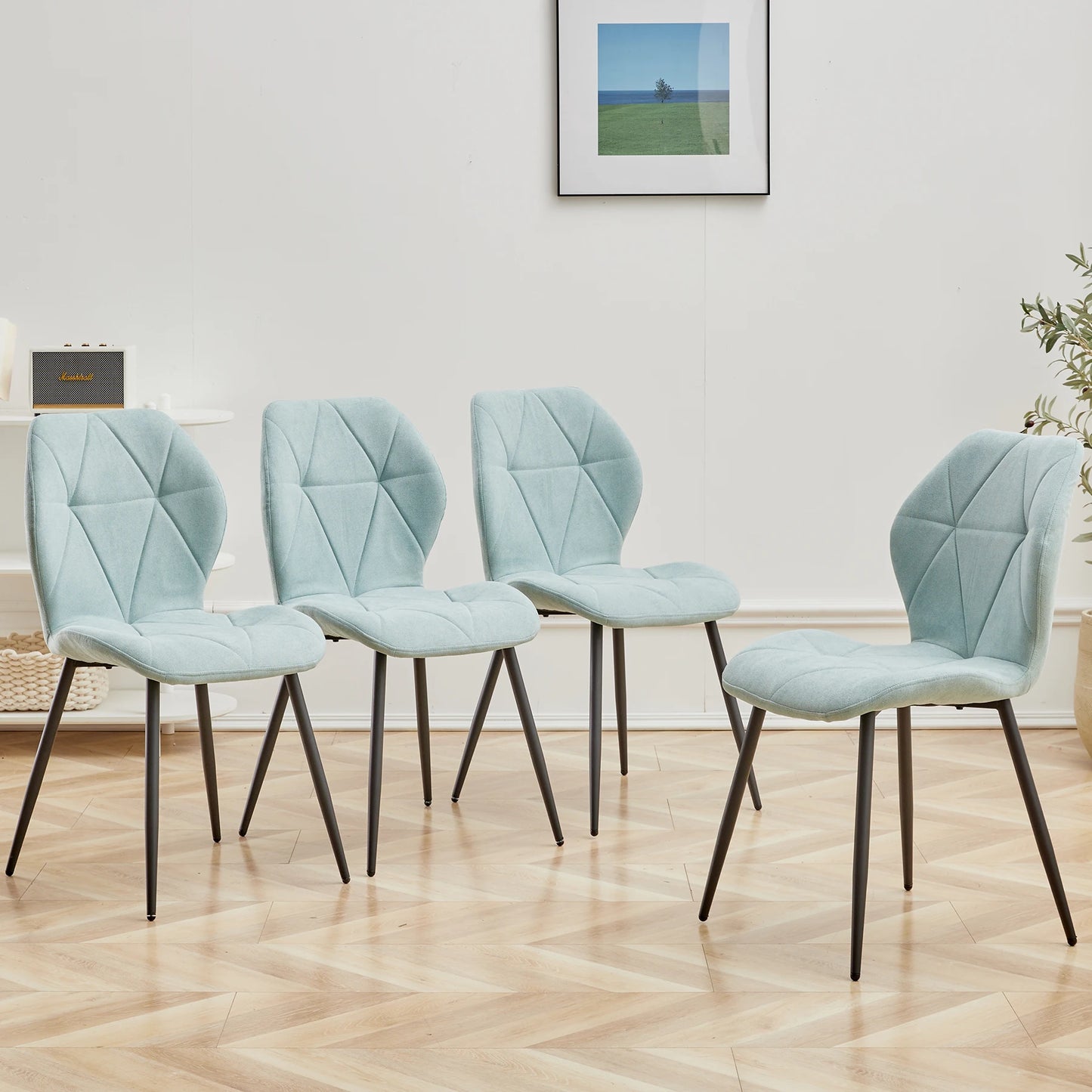 Chaise Valère — métal, lot de 6