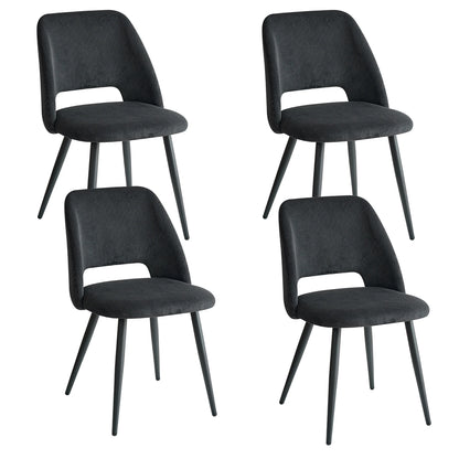Chaise Nestor — velours, lot de 6