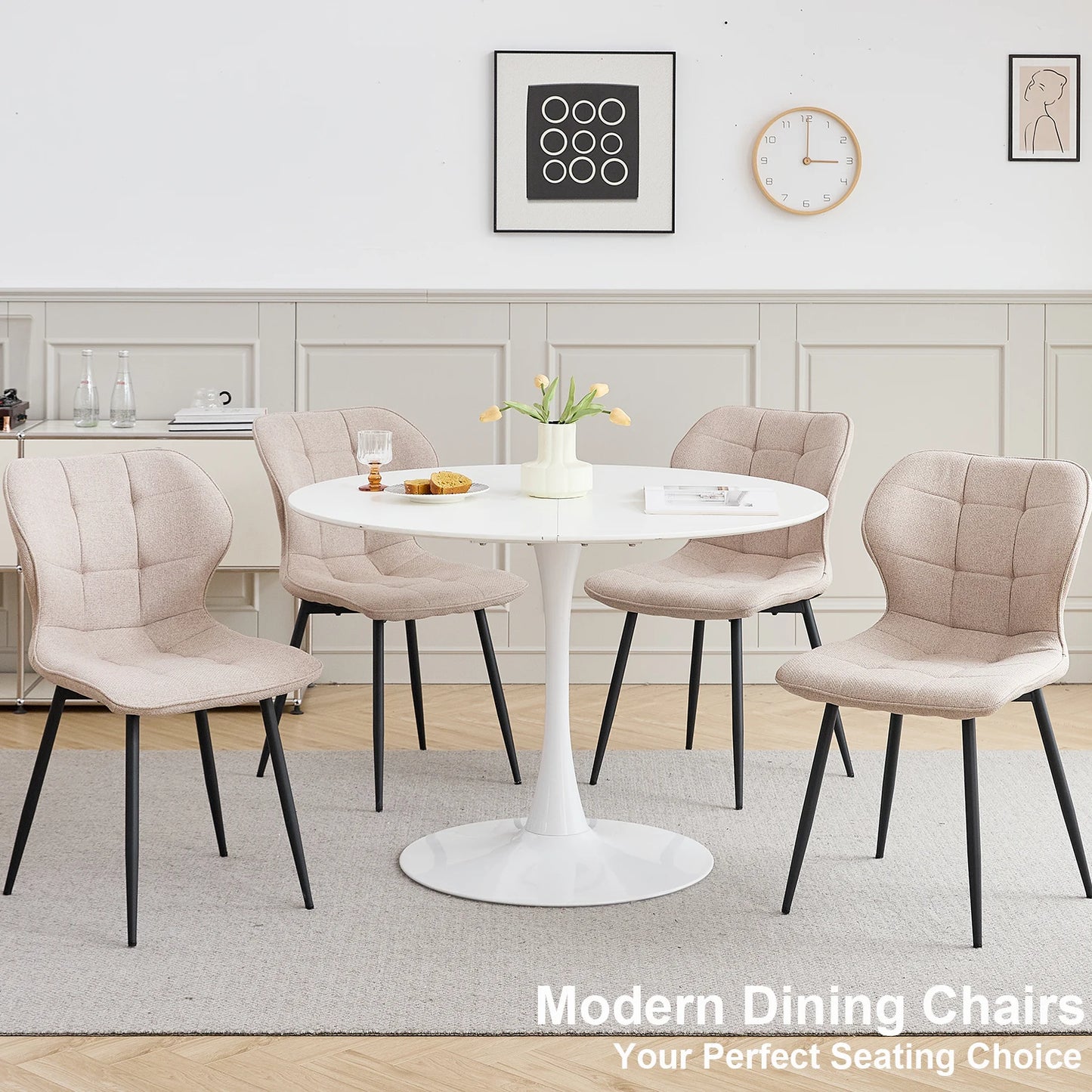 Chaise Cyril — finition noir, métal, design contemporain