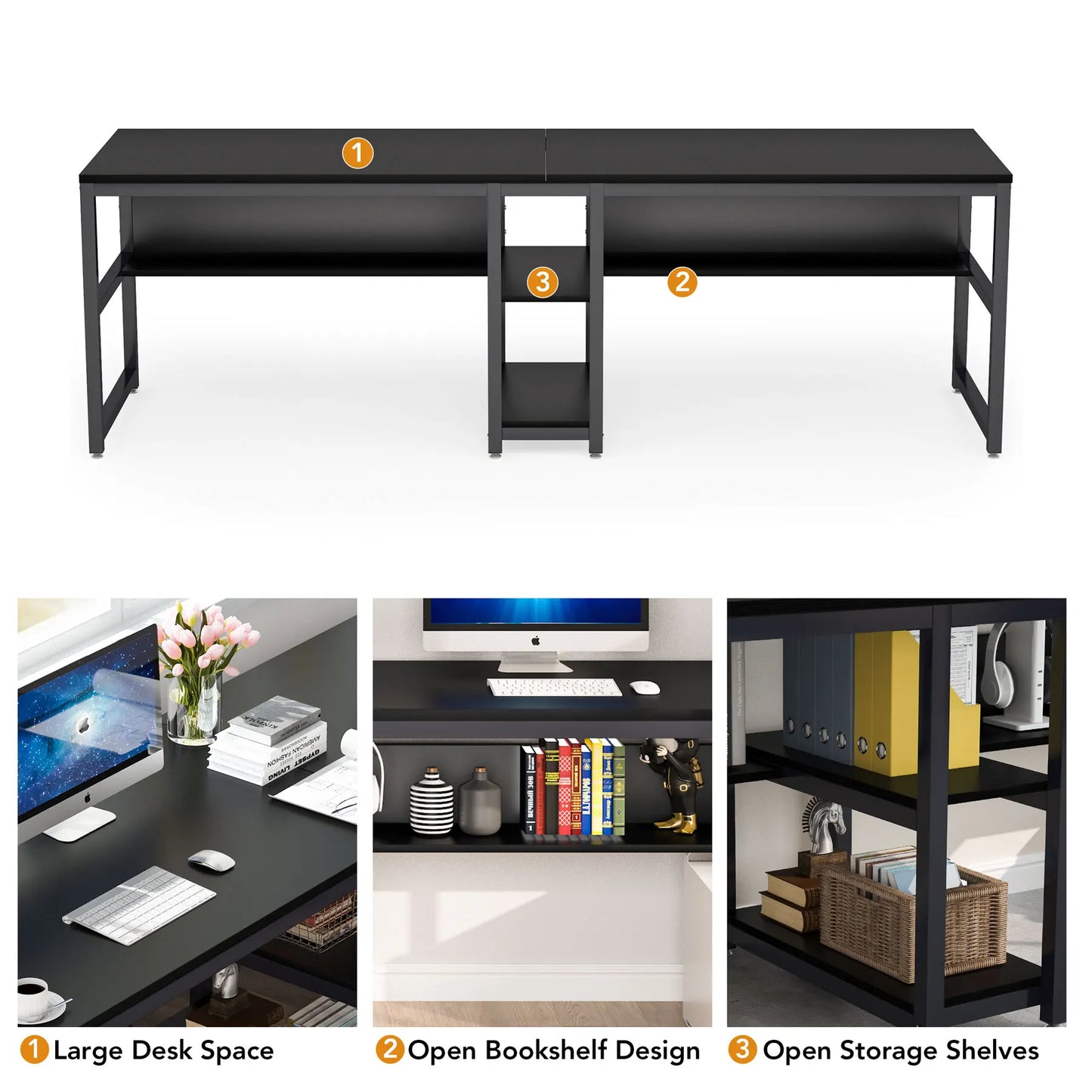 Bureau Roland — style rustique, pour deux personnes