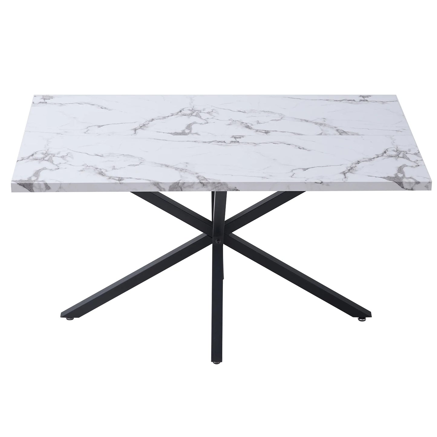 Table de salle à manger Thérèse — marbre, rectangulaire
