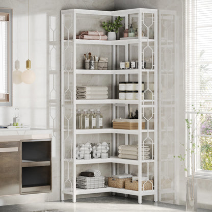 Bibliothèque Hadrien — métal, design contemporain, rangement intégré, 7 niveaux