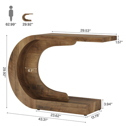 Table d'appoint Guy — bois, design contemporain