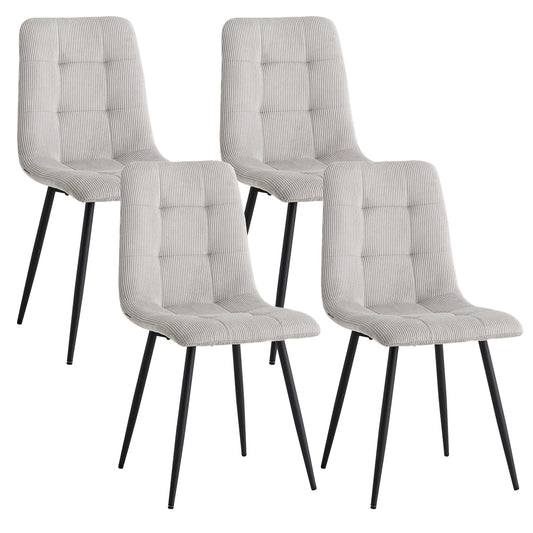 Chaise Perrine — velours, métal, design contemporain, lot de 6