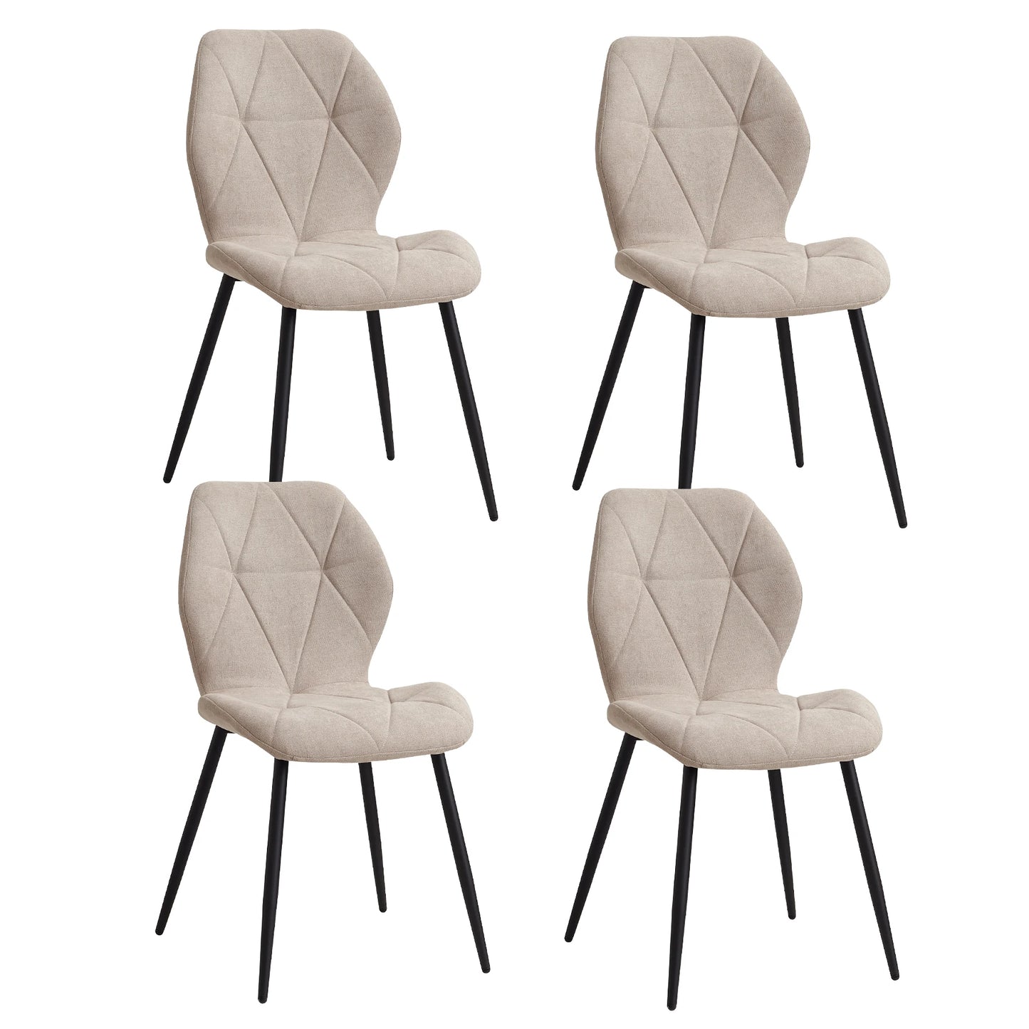 Chaise Valère — métal, lot de 6