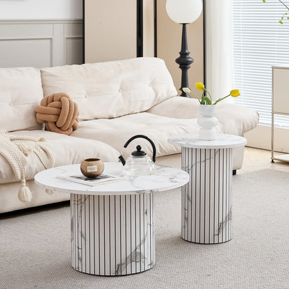 Table basse Prosper — bois, ronde