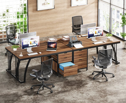 Bureau Gilles — style industriel, rangement intégré, avec tiroirs
