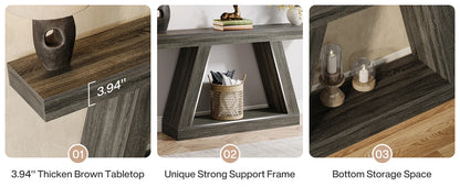 Console Karine — style industriel, rangement intégré