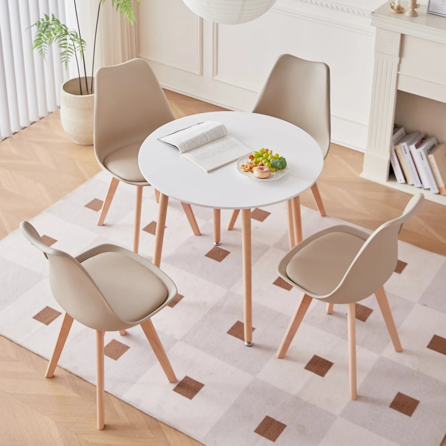 Chaise Constance — style nordique, ronde