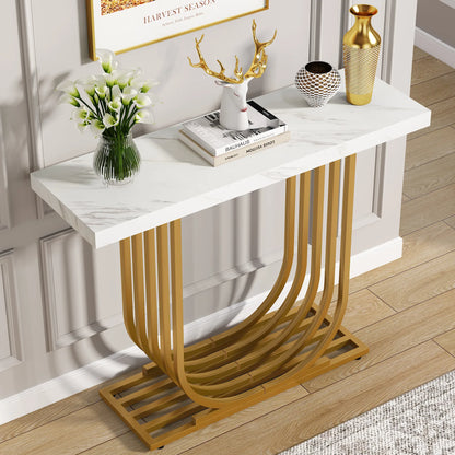 Console Maxime — finition dorée, design contemporain