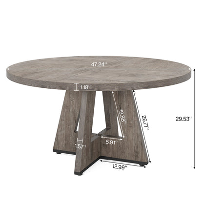 Table de salle à manger Stéphane — métal, ronde