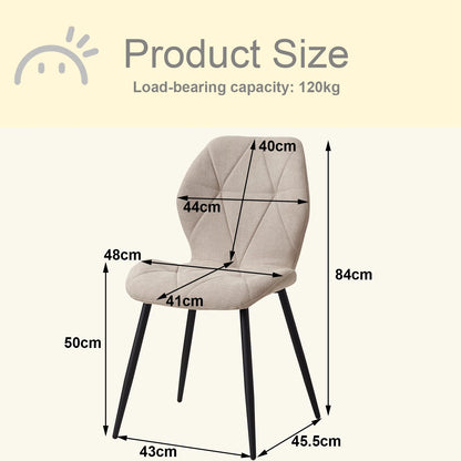Chaise Valère — métal, lot de 6