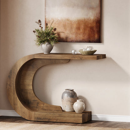 Table d'appoint Guy — bois, design contemporain