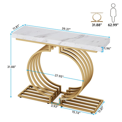 Console Maxime — finition dorée, design contemporain