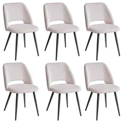 Chaise Nestor — velours, lot de 6