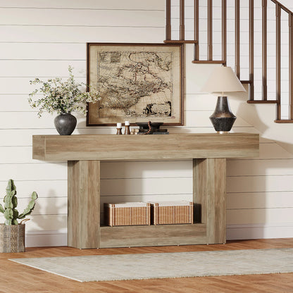 Console Laetitia — bois, 2 niveaux