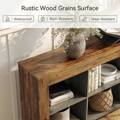 Console Antoine — bois, style industriel, rangement intégré