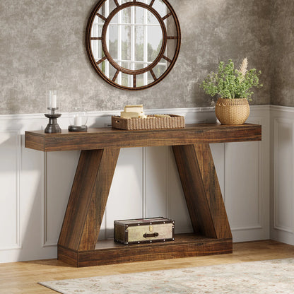 Console Karine — style industriel, rangement intégré