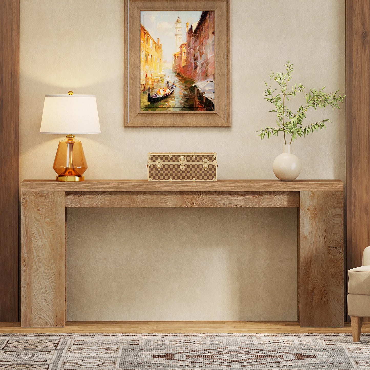 Console Georges — bois, métal