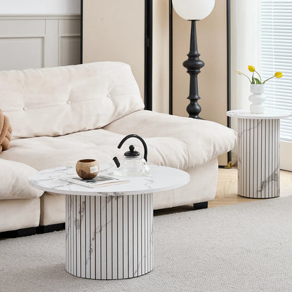 Table basse Prosper — bois, ronde