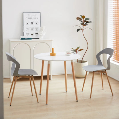 Chaise Bastien — finition blanche, style nordique