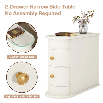 Table d'appoint Manon — bois massif, ronde