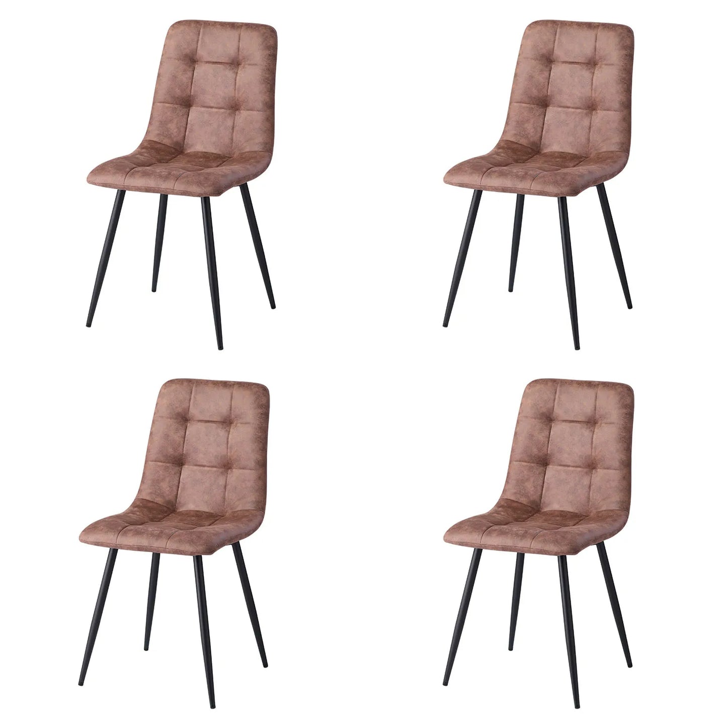 Chaise Armand — velours, métal, style rétro