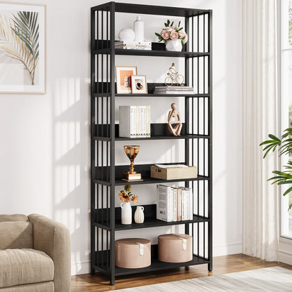 Bibliothèque Ambroise — métal, style industriel, rangement intégré, 5 niveaux