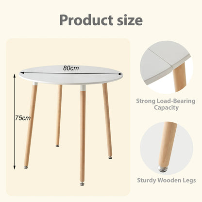 Chaise Claire — style nordique, ronde