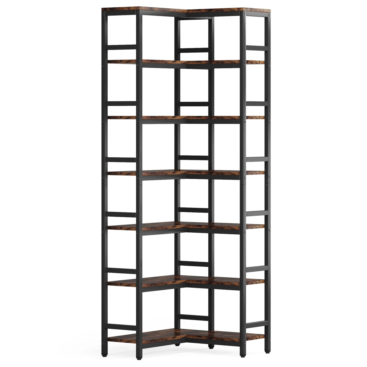 Bibliothèque Hadrien — métal, design contemporain, rangement intégré, 7 niveaux