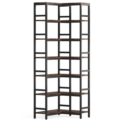 Bibliothèque Hadrien — métal, design contemporain, rangement intégré, 7 niveaux