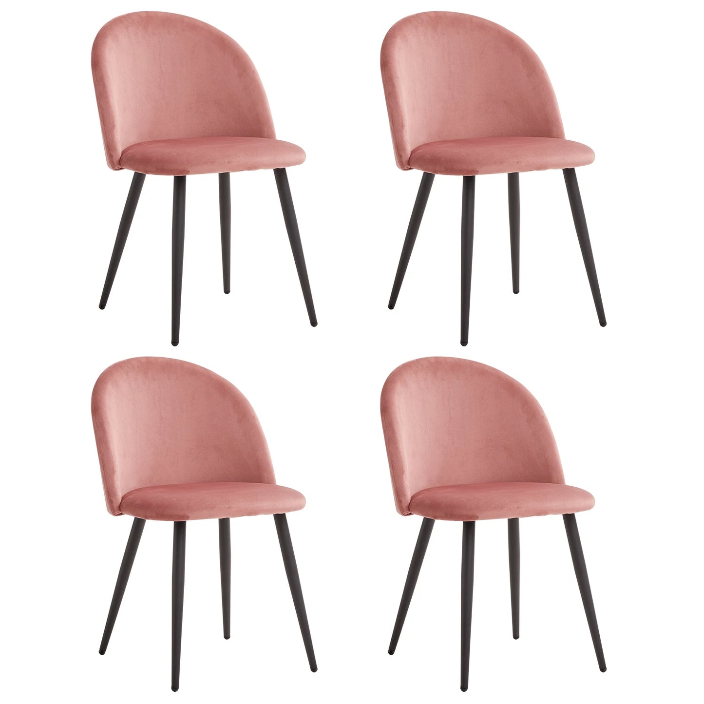 Chaise Corinne — velours, style nordique