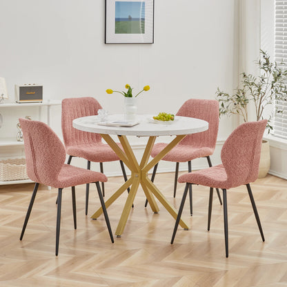 Table de salle à manger Julien — marbre, design contemporain, ronde