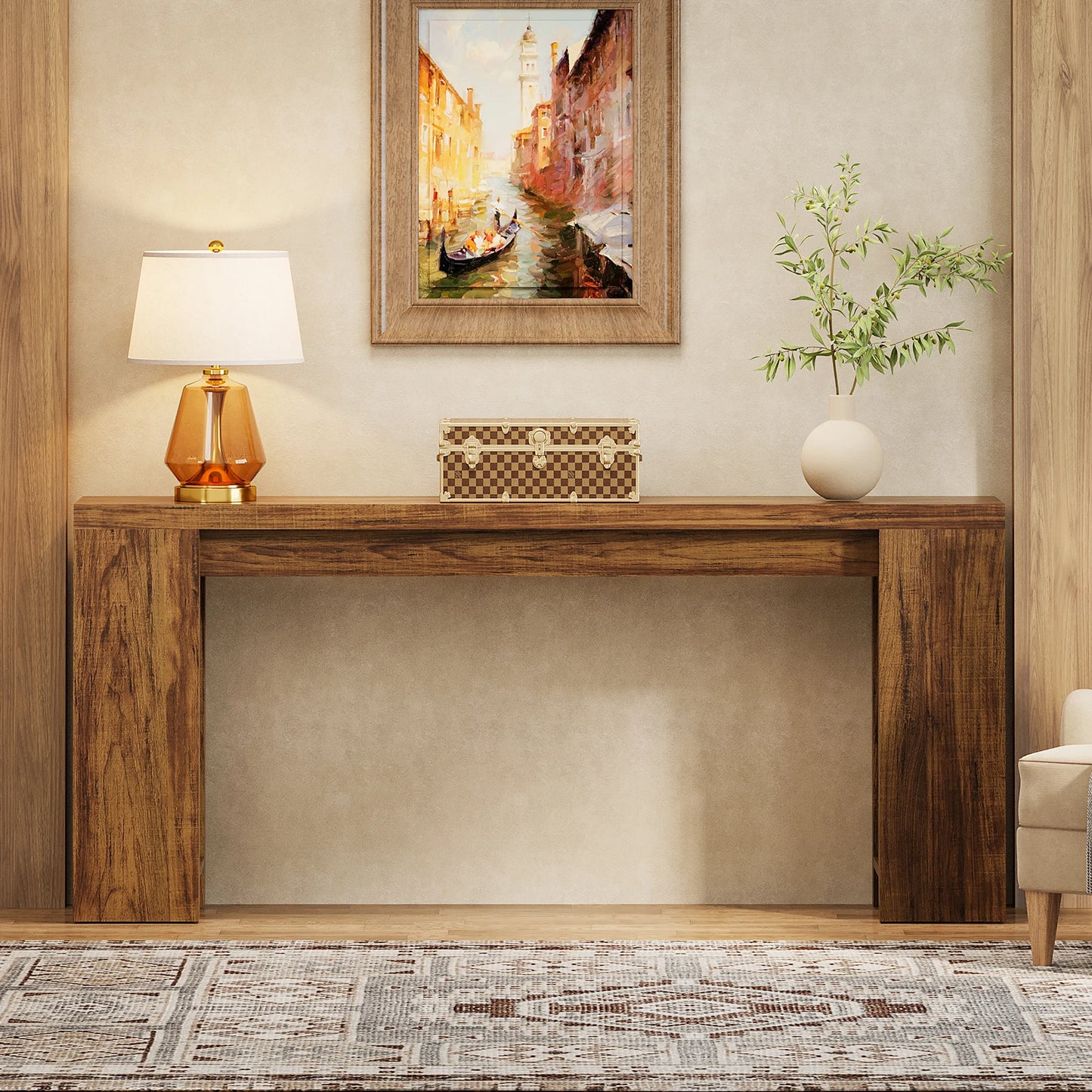 Console Georges — bois, métal