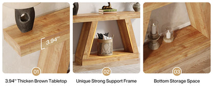 Console Karine — style industriel, rangement intégré