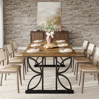 Table de salle à manger Florent — métal, rectangulaire