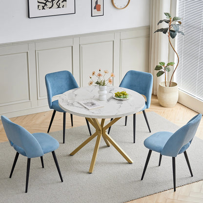 Chaise Nestor — velours, lot de 6
