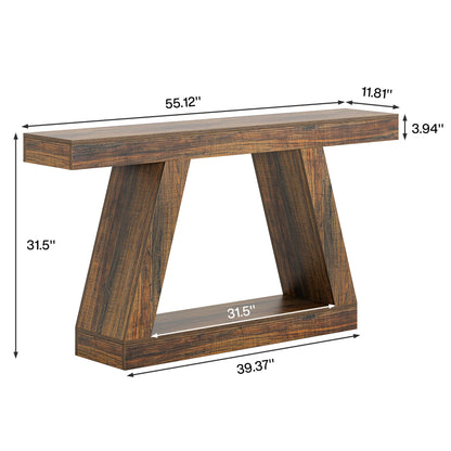 Console Karine — style industriel, rangement intégré