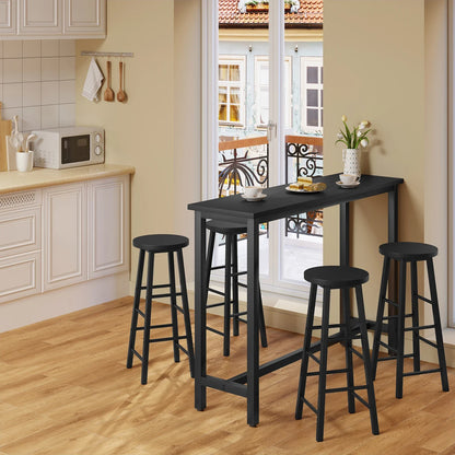 WOLTU Bar Kitchen Table Breakfast Dining Coffee Tea Table with Footrest Entrance Table Side Table Sideboards for Living Room