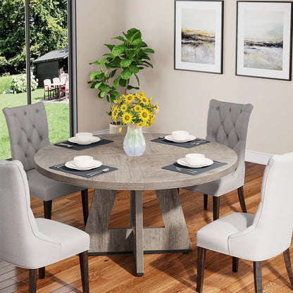 Table de salle à manger Stéphane — métal, ronde