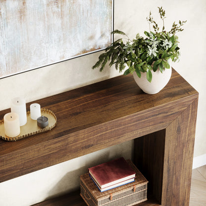 Table d'appoint Ophélie — style industriel, rangement intégré