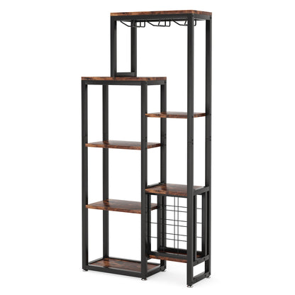 Bibliothèque Geneviève — style industriel, rangement intégré, 5 niveaux